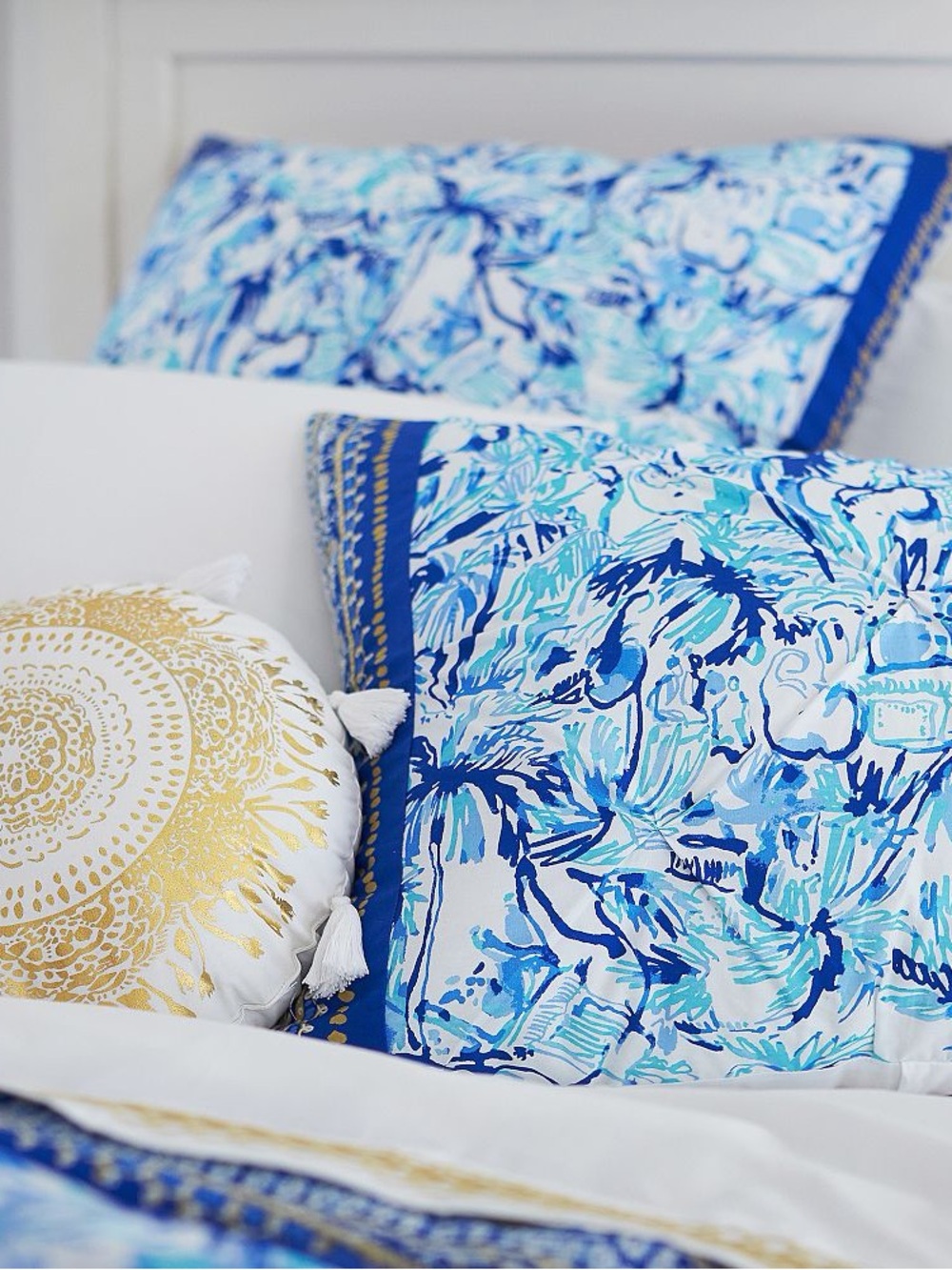 Pottery Barn Teen Lilly Pulitzer Elephant Appeal Queen/Full Duvet Cover - Picture 3 of 6